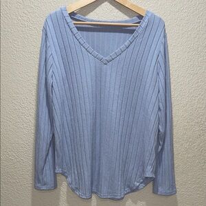SHEIN Curve Soft Blue Knitwear